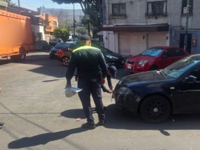 Policías implementan dispositivo de recuperación de vialidades y espacios en alcaldía Benito Juárez