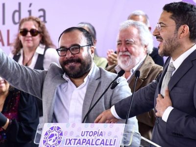 Alcalde de Iztapalapa inaugura Utopía “Ixtapalcalli”; Batres y Brugada acuden al evento